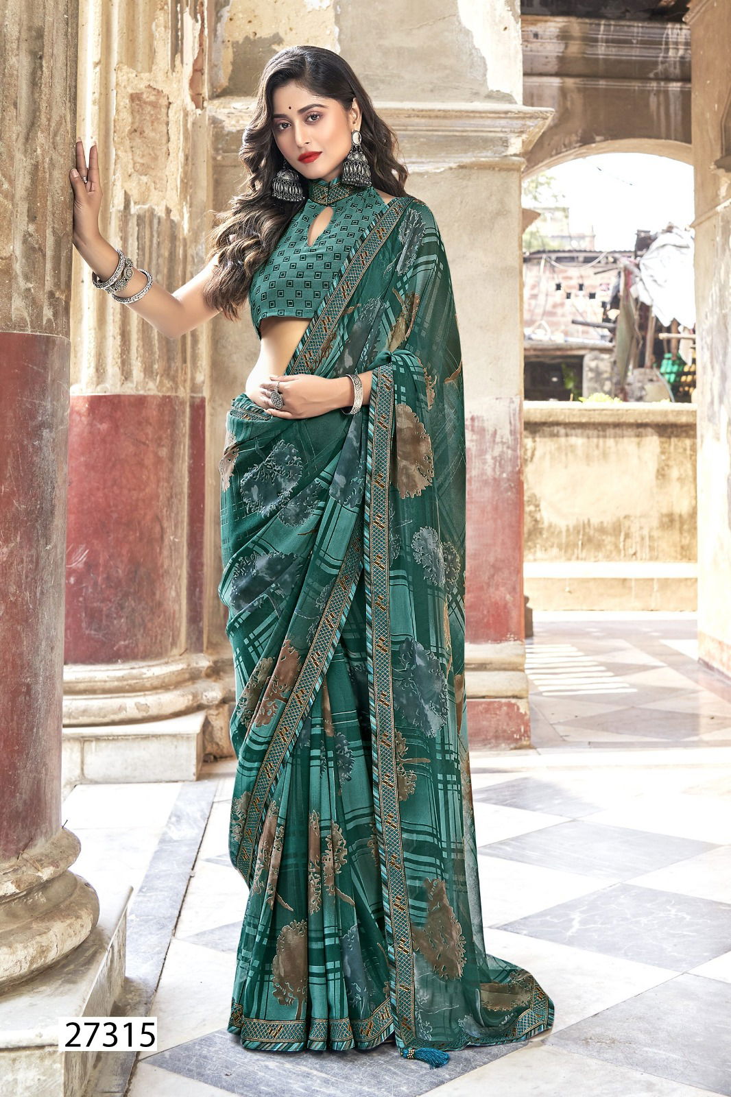 Bhadra By Vallabhi Printed Georgette Sarees Wholesale Price In Surat